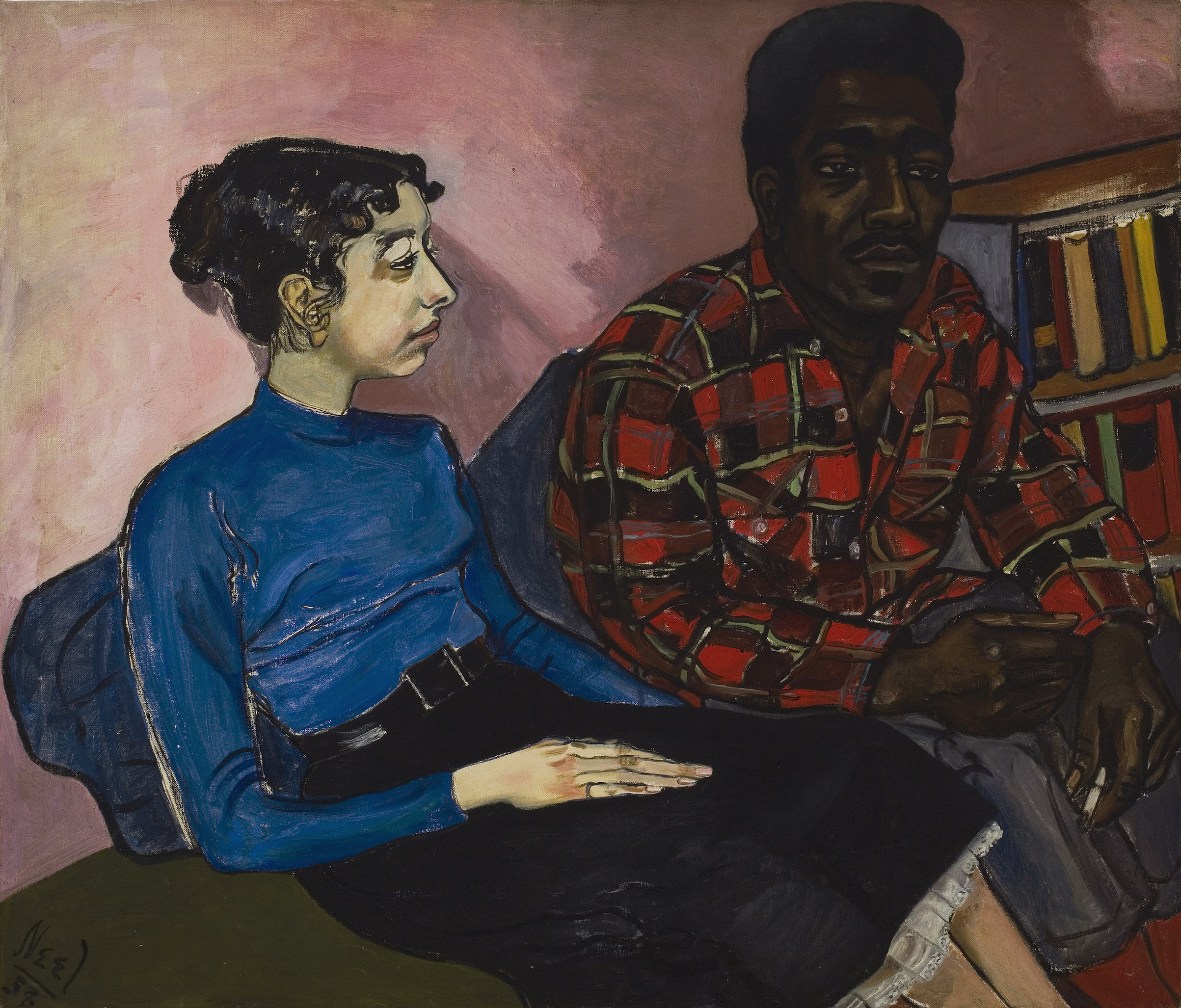 Alice Neel. Rita and Hubert. 1954. Oil on canvas. 34 × 40 in. Private collection. © Estate of Alice Neel.